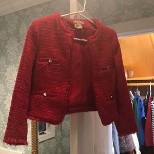 Tweed Red Jacket